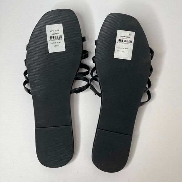 New Women’s Evans City Chic Black WIDE FIT Nova Slide Sandals Size 43 #360 - Picture 12 of 12